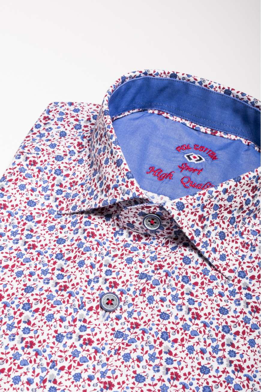 Estampado popelin liberty rojo/azul Estampado popelin liberty rojo/azul