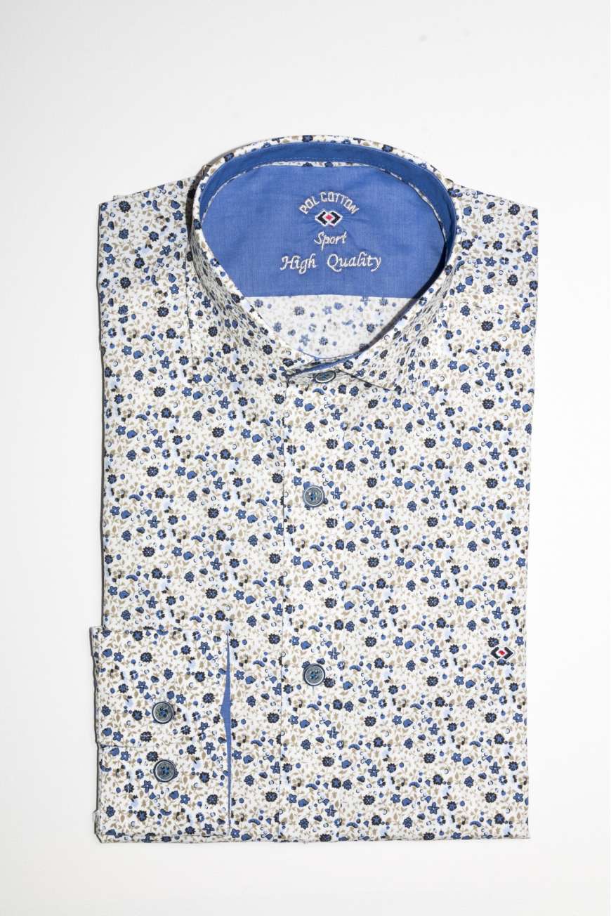 Estampado popelin liberty azul/beige Estampado popelin liberty azul/beige