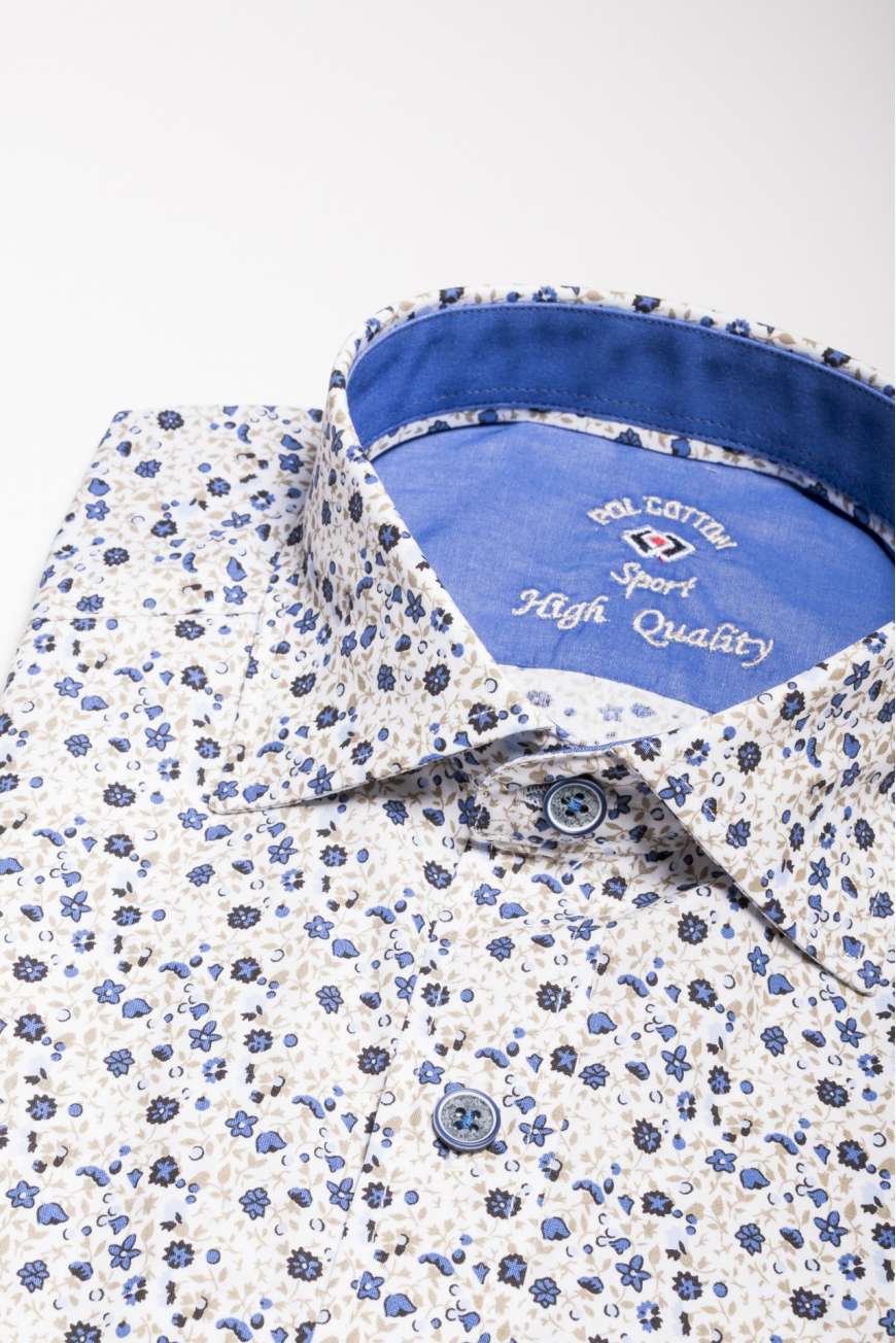Estampado popelin liberty azul/beige Estampado popelin liberty azul/beige