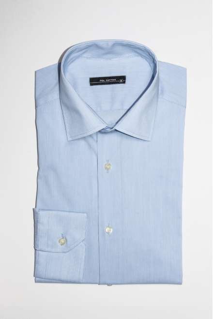 Camisa vestir Confort line azul microraya