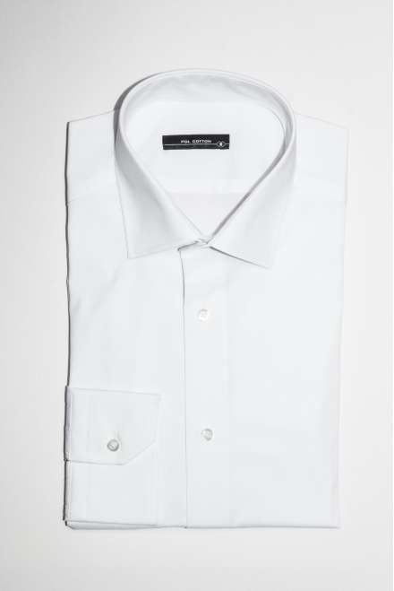 Camisa Confort line cuello y puño clásico blanco