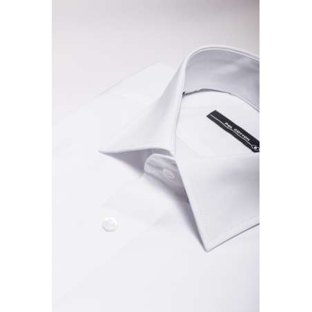 Camisa Confort line cuello y puño clásico blanco