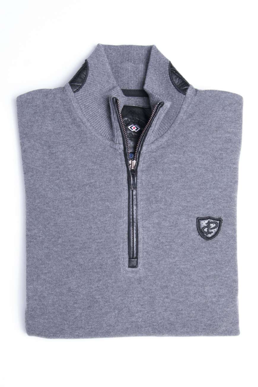 Polo yersey cuello perkins gris Polo yersey cuello perkins gris