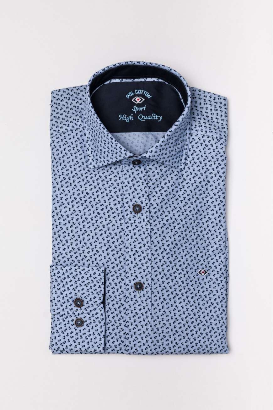 Camisa micro-flor Camisa micro-flor