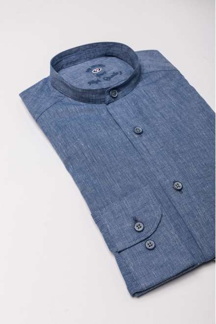 Camisa mao fil&fil azul