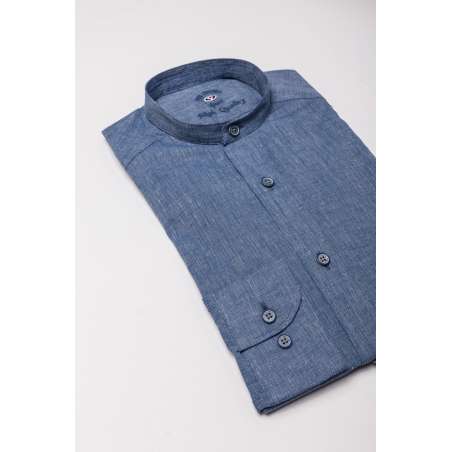 Camisa mao fil&fil azul